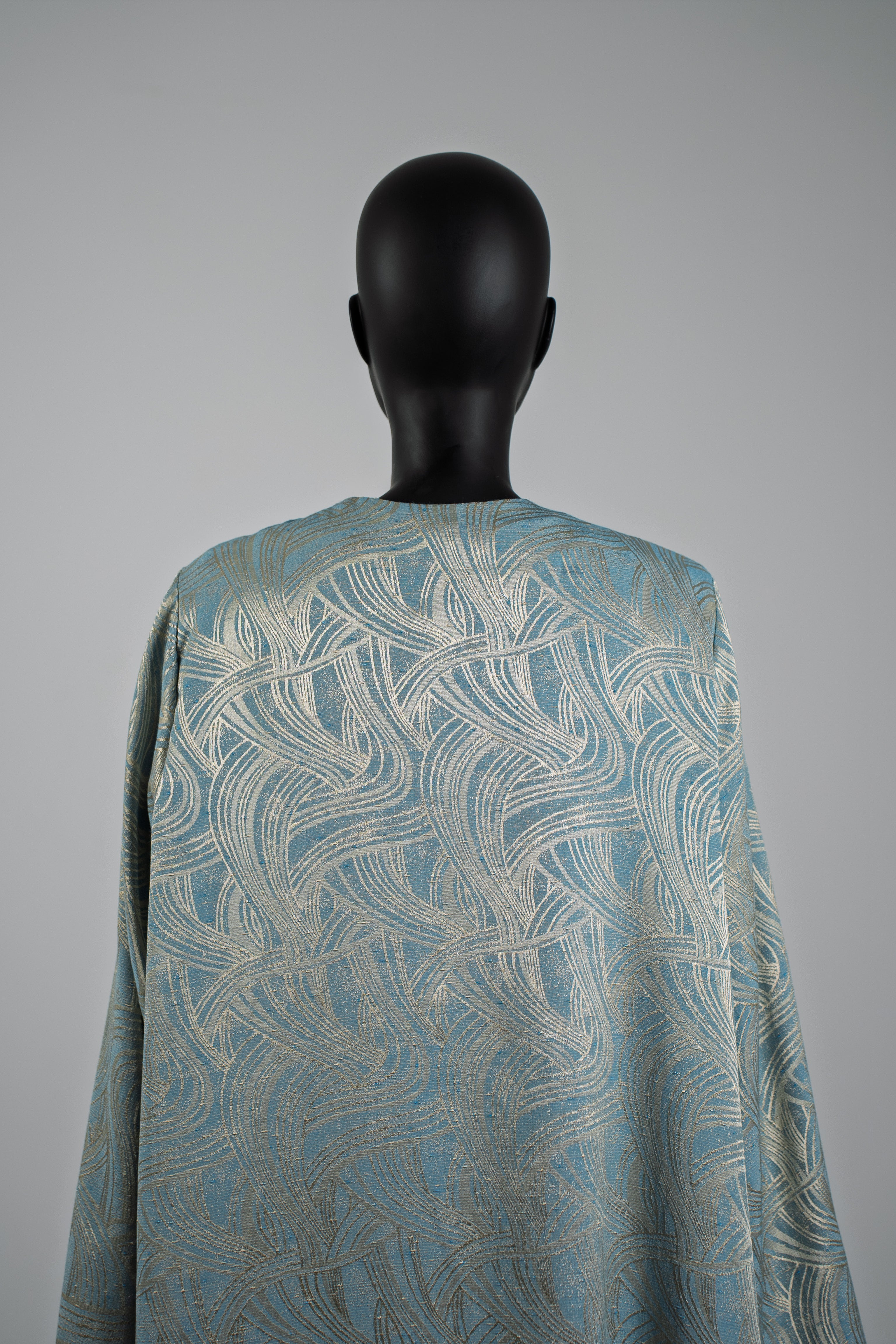 Azure Kaftan – Blue & Gold